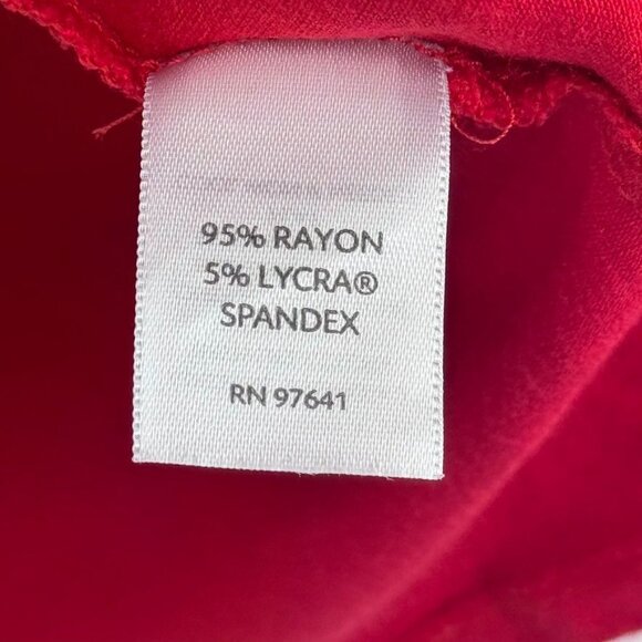 J.Jill Wearever Collection Stretch Red Cowl Neck Tunic Top size medium womens - Picture 5 of 12